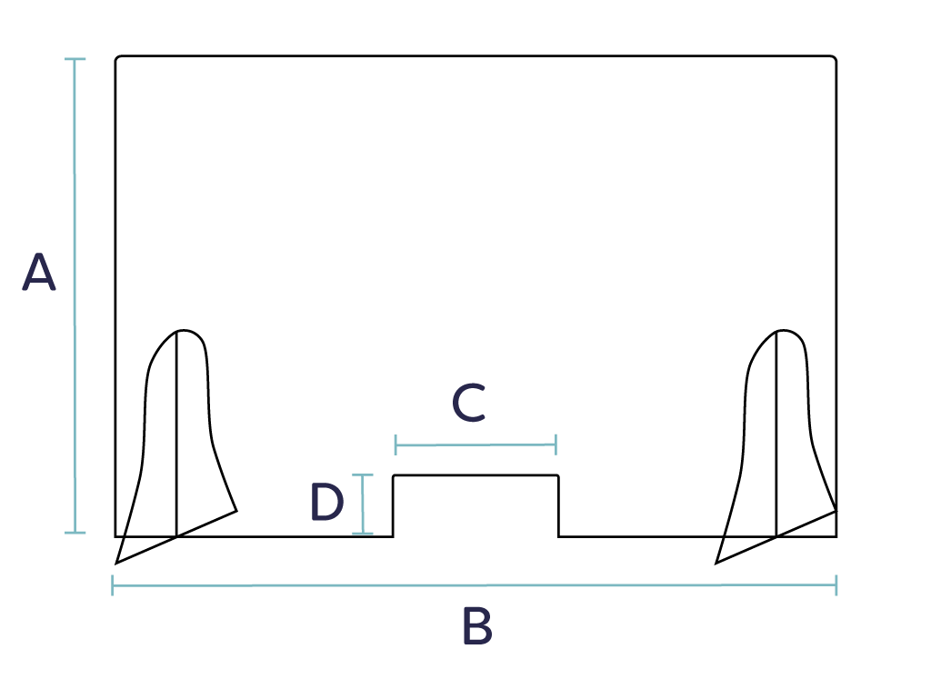 Freestanding Plexi shield